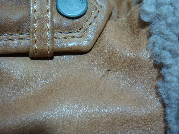 Женская кожаная куртка MAURITIUS , мягкая кожа, тонкое утепление, на 44 размер., numer zdjęcia 13