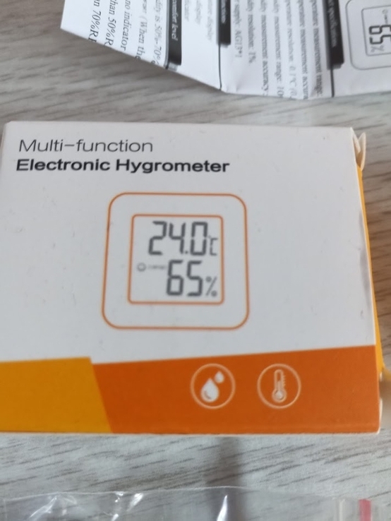Цифровой термометр гигрометр 1207, фото №4