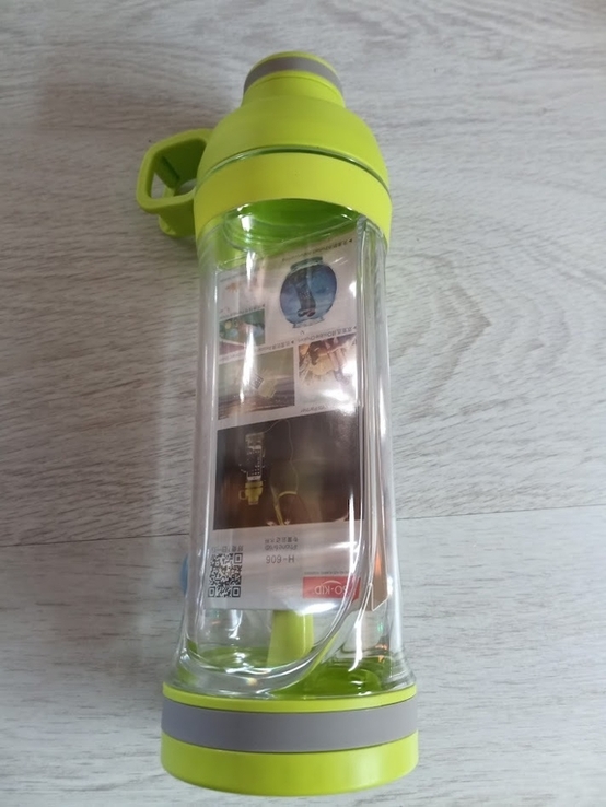 Спортивная бутылка CUP Bottle 6s с отсеком для мобильного телефона салатовая, фото №3