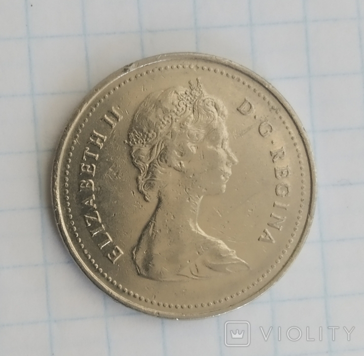 25 центов Канада 1980, фото №3