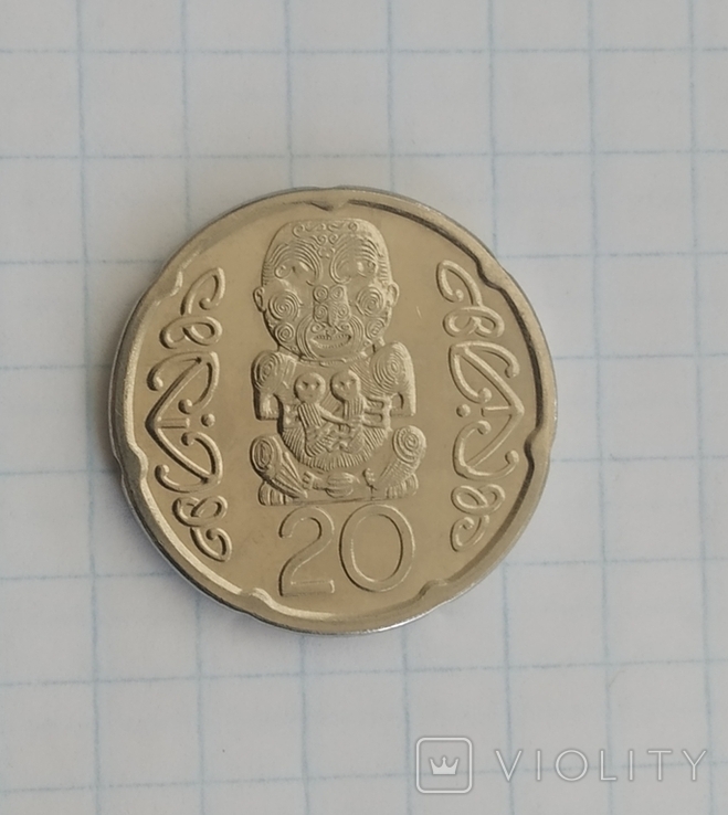 20 центов Новая Зеландия, фото №2