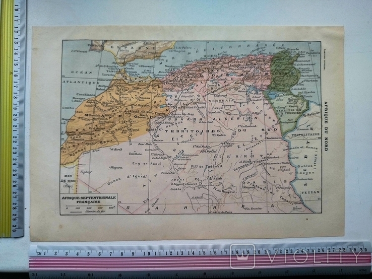К.9.19.Антикварная карта 1922г Северная Африка народности – на сайте дляколлекционеров VIOLITY
