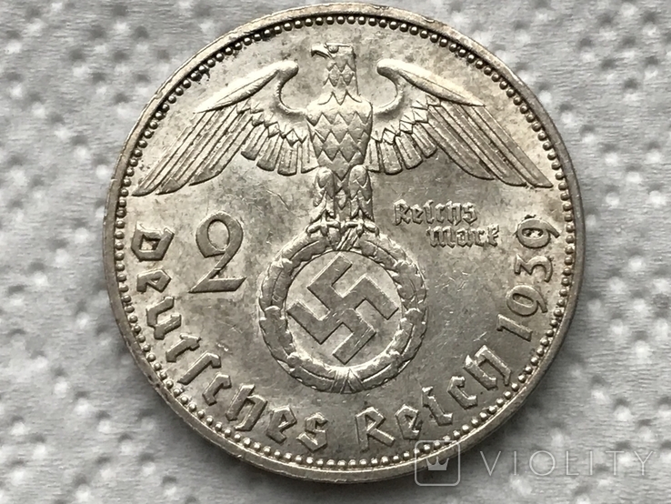 2 марки 1939, 2 марки 1939 Германия, фото №2