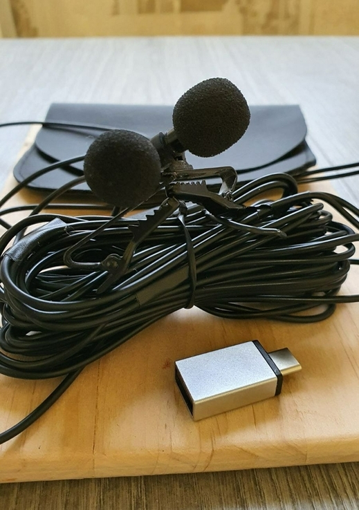 Петличный с 2мя микрофонами и USB, photo number 5