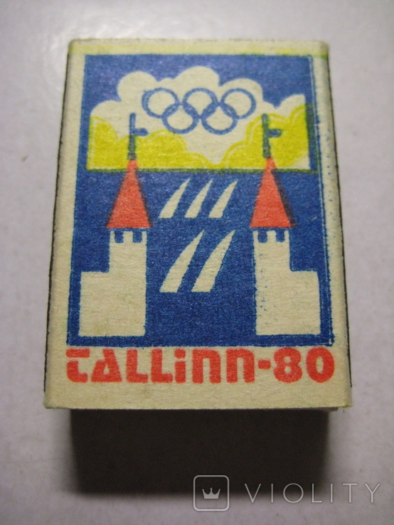 Коробка спичек " Tallinn - 80 "- Таллин - 80 . Московская Олимпиада , СССР 1980 год., фото №2
