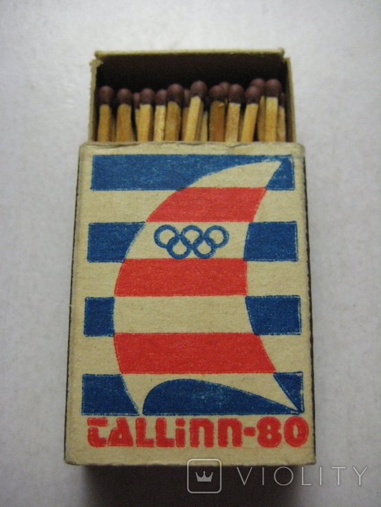 Коробка спичек " Tallinn - 80 "- Таллин - 80 . Московская Олимпиада , СССР 1980 год., фото №6