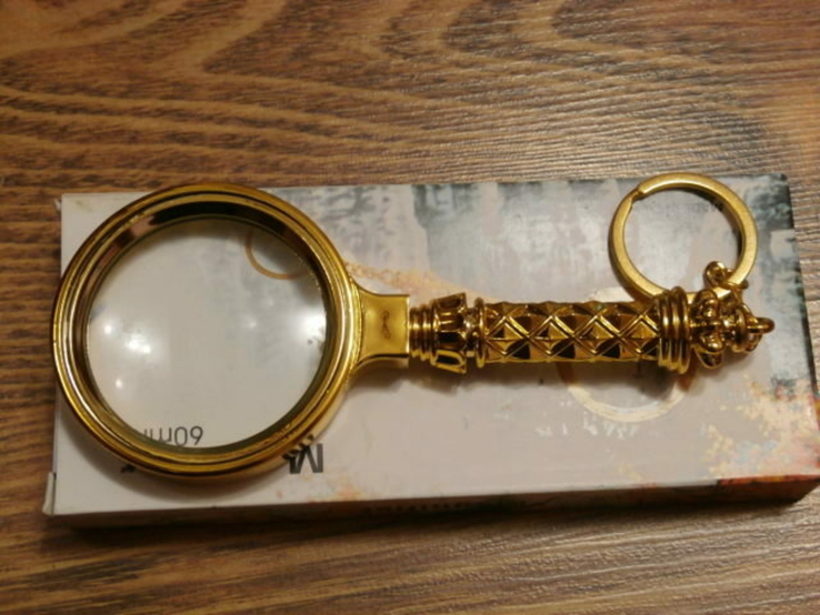 Ювелірна Лупа Antique Classic Maqnifyinq Glass діаметр 60мм,Збільшеня 6х під золото, numer zdjęcia 2
