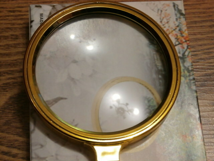 Ювелірна Лупа Antique Classic Maqnifyinq Glass діаметр 90мм,Збільшеня 6х під золото, numer zdjęcia 3