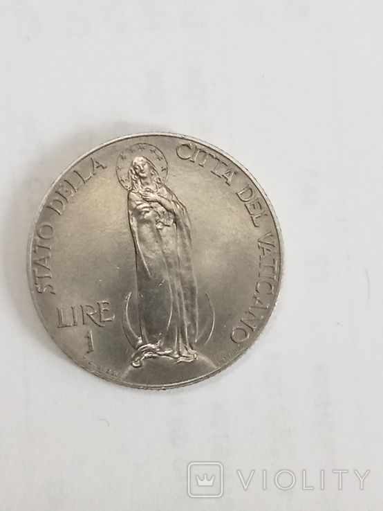 1 лира 1931 года, Ватикан. Монета без следов обихода., фото №4