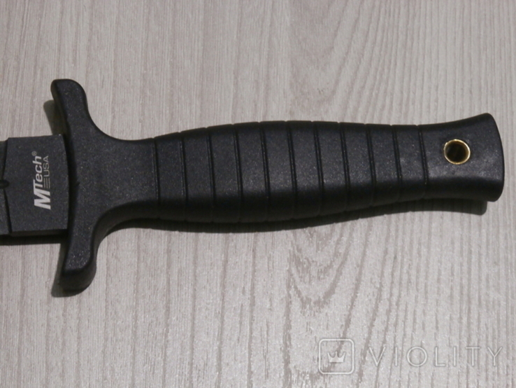 Ніж Кинжал з фіксованим клинком MTech USA MT-206BK Black 23 см,чобітний ніж з чехлом, numer zdjęcia 5
