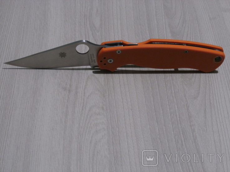 Нож складной Spyderco Para Military 2 G-10 Orange хорошая реплика, numer zdjęcia 9