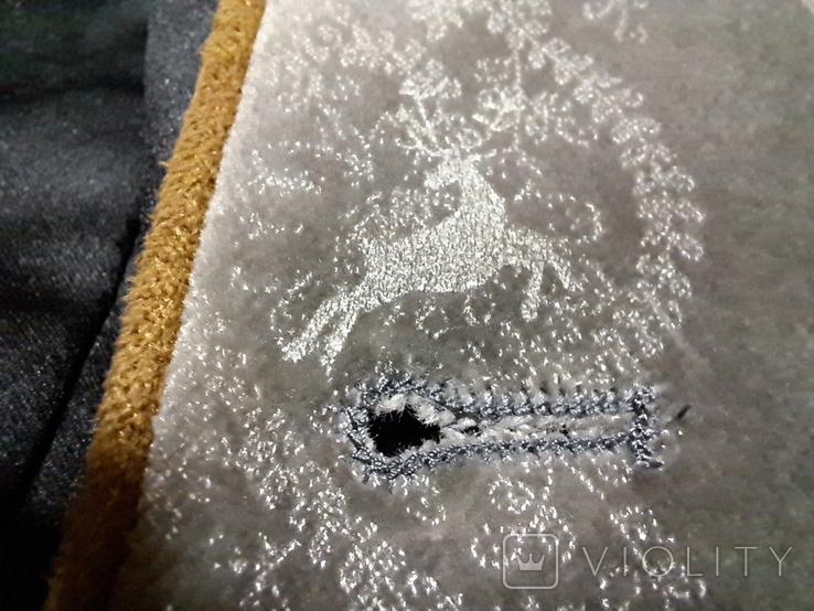 Винтаж традиционный альпийский жилет, велюр с набивным рисунком Олени, фото №7