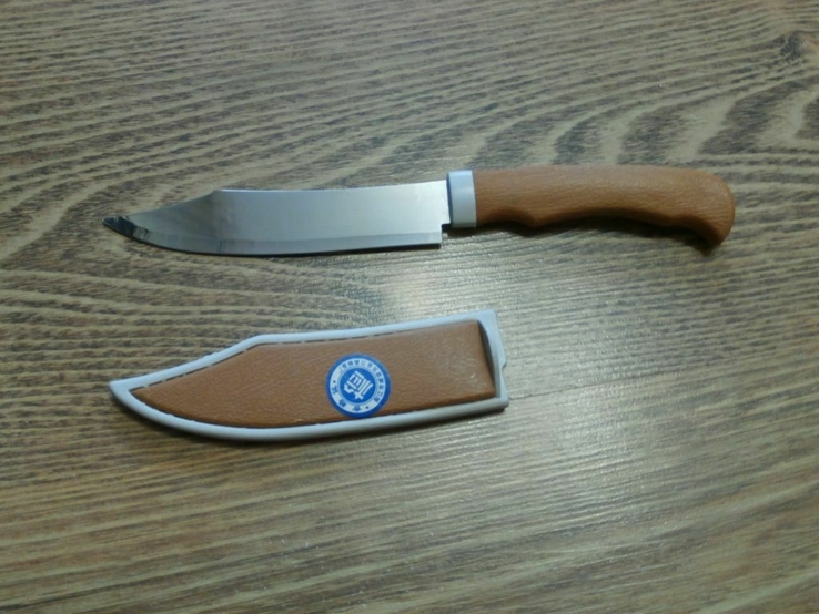  Дорожный нож в твёрдом чехле Общая длина 22 см. Длина лезвия 12 см, photo number 2