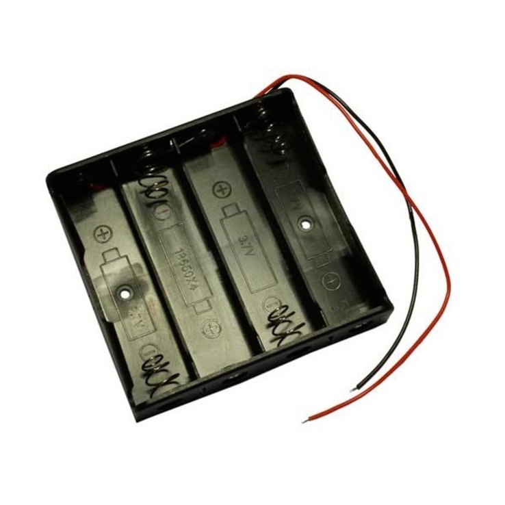 Батарейний відсік 4 x 18650 з проводами HOLDER