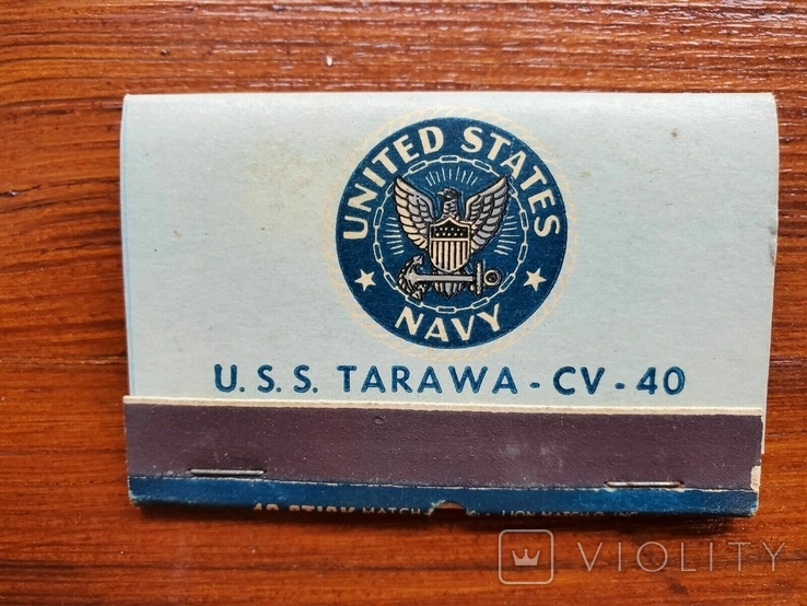 Упаковка спичек США USS TARAWA CV-40, фото №3