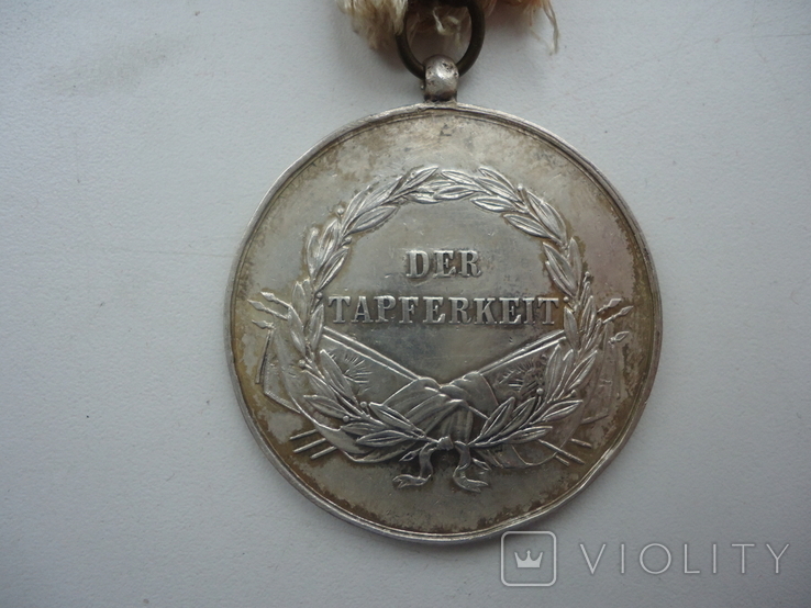 Австро-венгрия медаль За Храбрость Ф.Иосиф 1 ст. 1914 г 40 мм срібло, фото №5