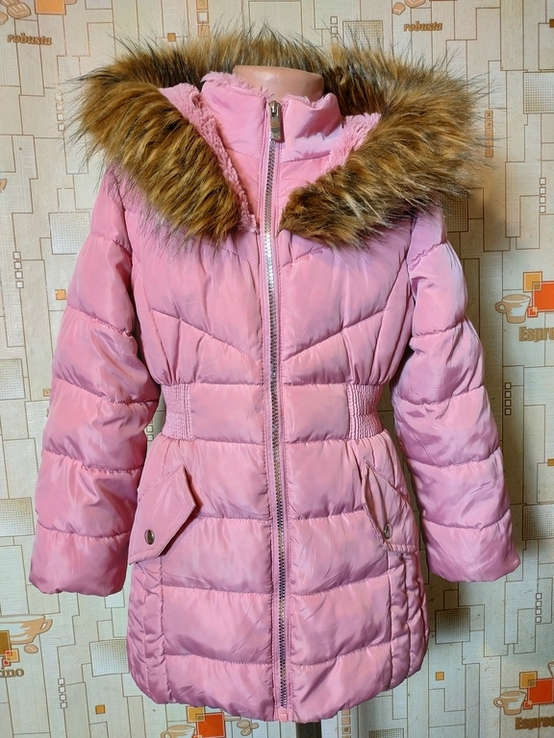 Куртка зимова на хутрі THIS COAT дівчинка прибл. 8 років, фото №2