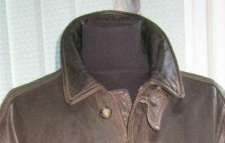 Велика шкіряна чоловіча куртка GRUNO LIMITED. 66р. Лот 1114, фото №11