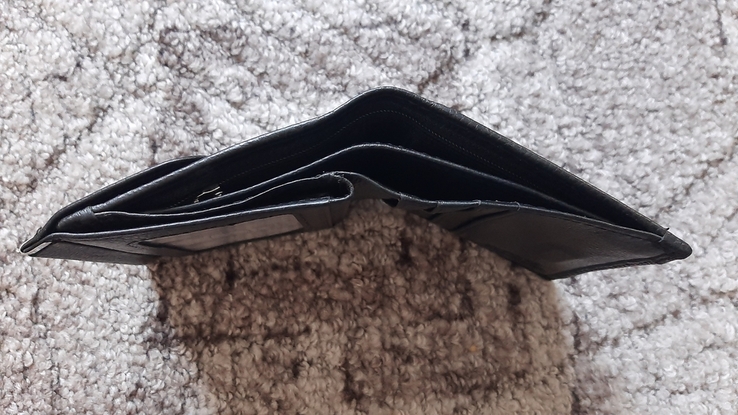 Женский черный кожаный кошелек DR. BOND WN-3 black, photo number 8