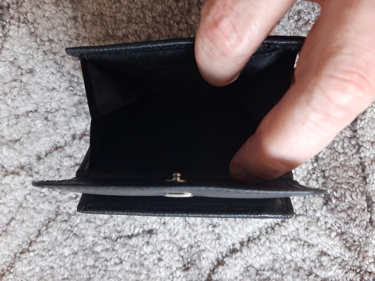Женский черный кожаный кошелек DR. BOND WN-3 black, фото №9