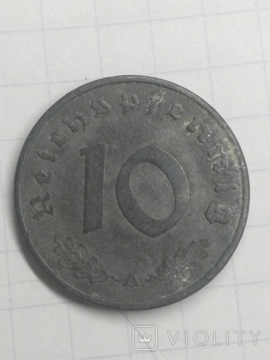 10 пфеннингов 1940 А, фото №2