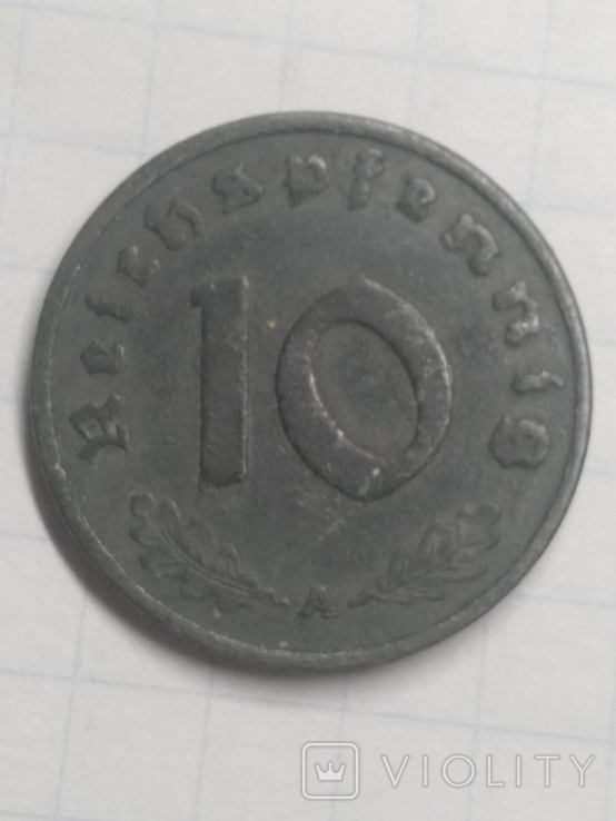 10 пфеннингов 1942 A, фото №2