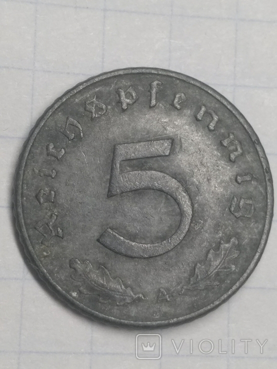 5 пфеннингов 1941 A, фото №2