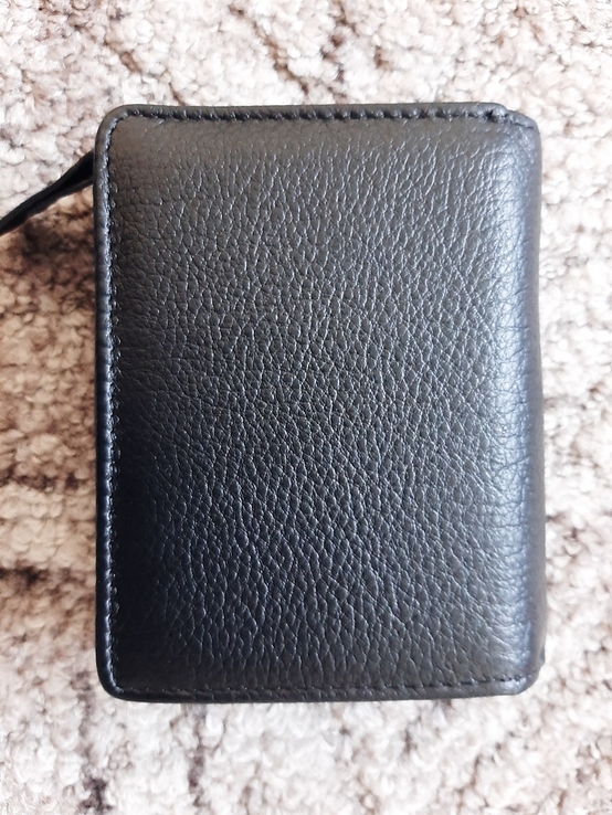 Кожаный женский черный кошелек DR. BOND WN-2 black, фото №6