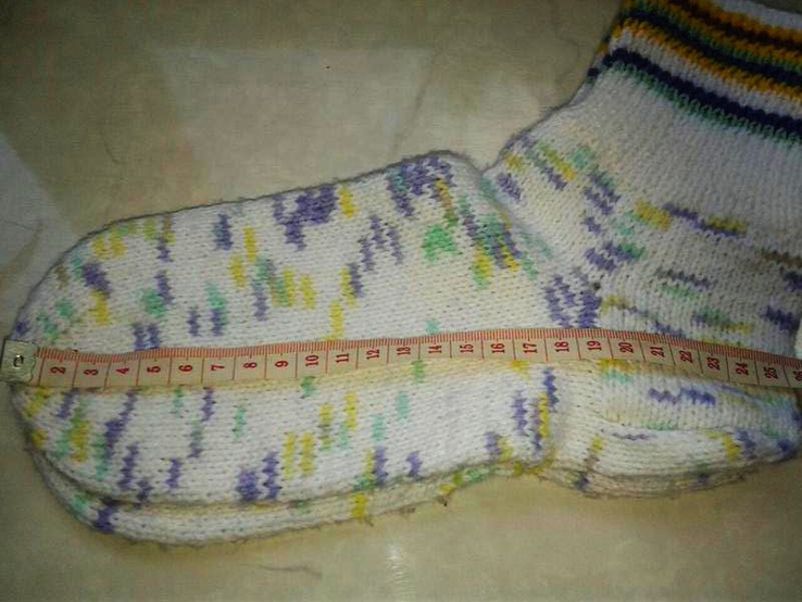 В'язані шкарпетки ручної роботи 39 - 40, numer zdjęcia 3