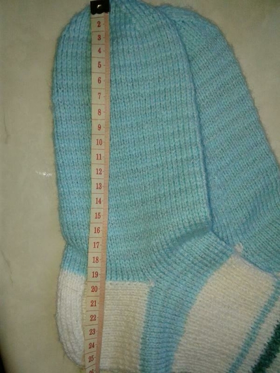 В'язані шкарпетки ручної роботи 37р, фото №3
