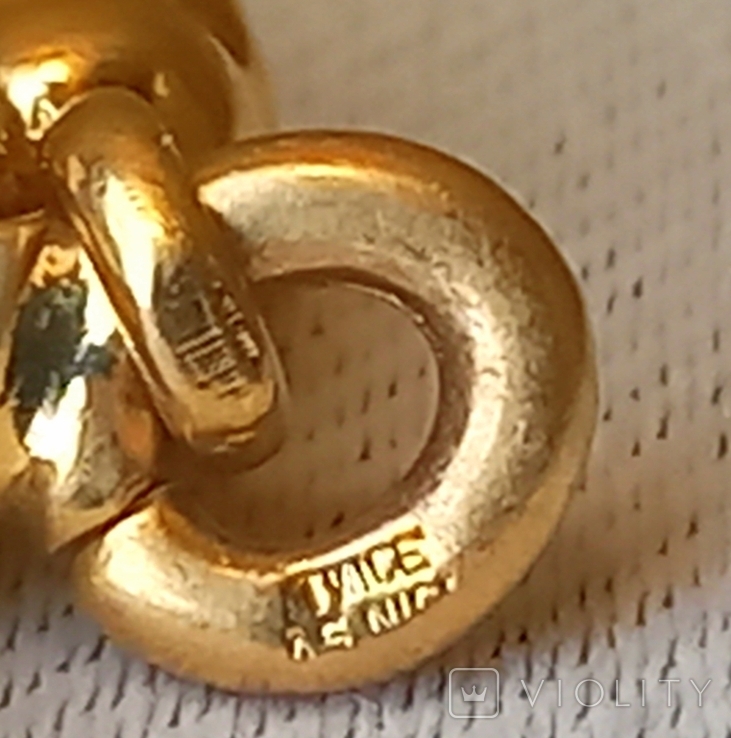 Комплект кольє браслет Золоте покриття Hallmark, фото №2