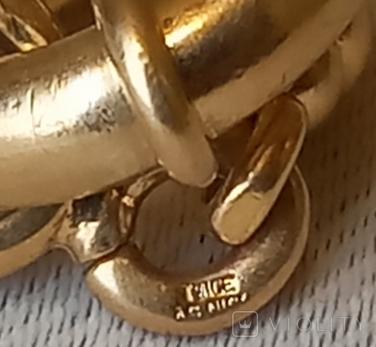 Комплект кольє браслет Золоте покриття Hallmark, фото №7