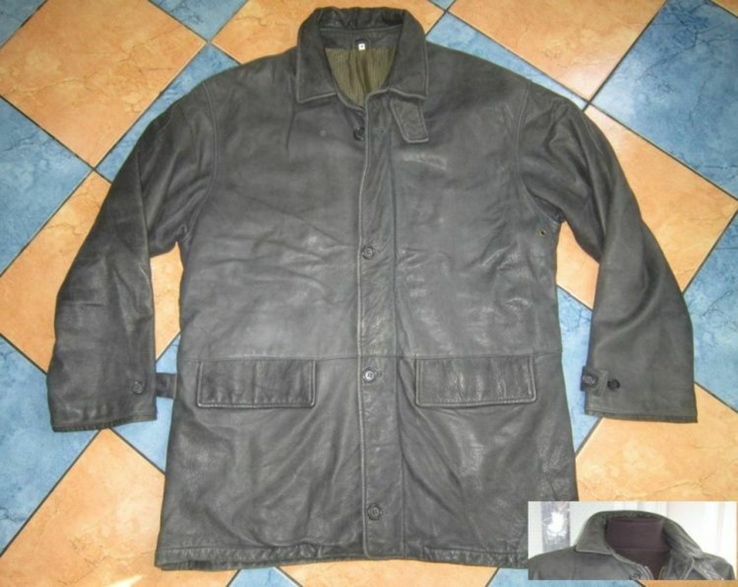 Велика шкіряна чоловіча куртка ECHT LEDER. Німеччина. 60р. Лот 1116, фото №8