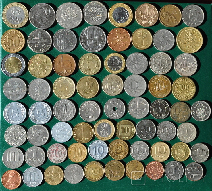 Монеты мира 100шт, фото №2