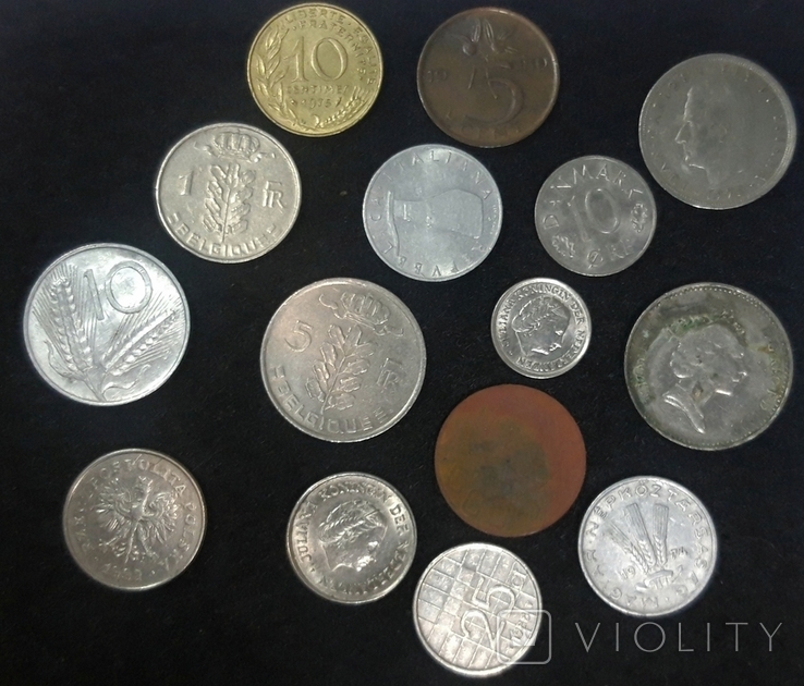 15 різних монет світу, лот 5 .Г., фото №3