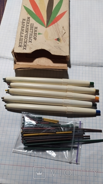 Набор цветных механических (цанговые) карандаши, фото №8
