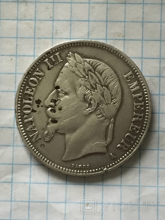 5 франків 1870р., фото №4