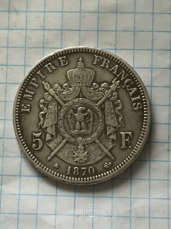 5 франків 1870р., фото №5