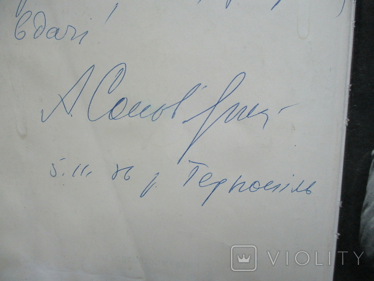 Алла Терещенко. Анатолий Соловьяненко.Творческий портрет. Автограф Соловяненка.., фото №6