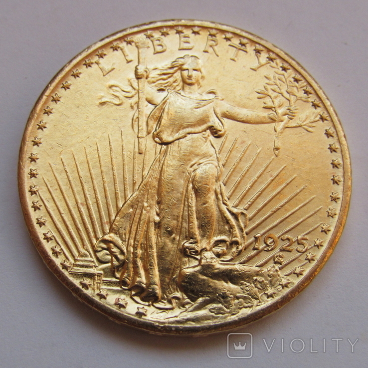 20 долларов 1925 г. США, фото №2