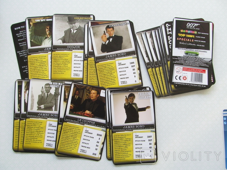 Игровые карточки Top Trumps 007 The best of Bond,Doctor Who, фото №5