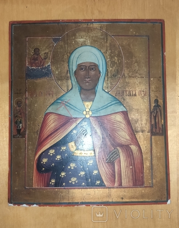 Икона Святая Анастасия 18-19ст, фото №2