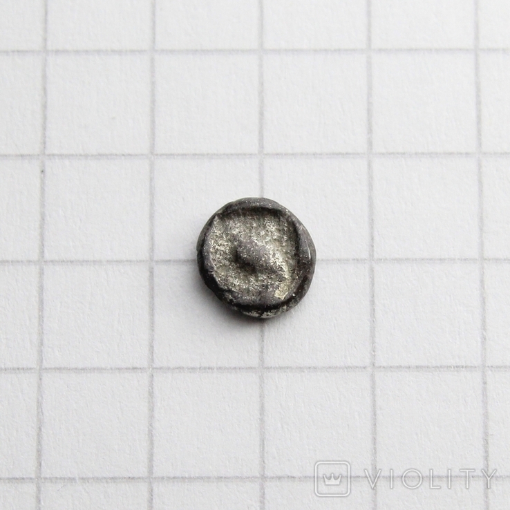 Іонія, м.Мілет, VI-V ст. до н.е. срібний тетартеморіон, 0.17г., фото №7