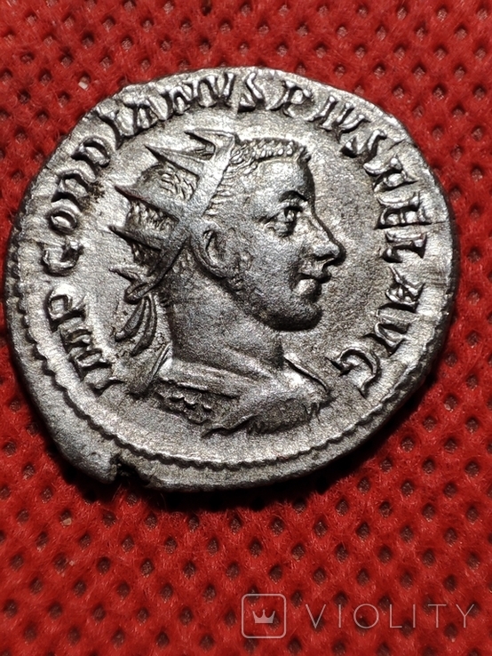 Рим. Гордиан 3 . Антониниан. 238- 244 г.г.н.э. Серебро., фото №3
