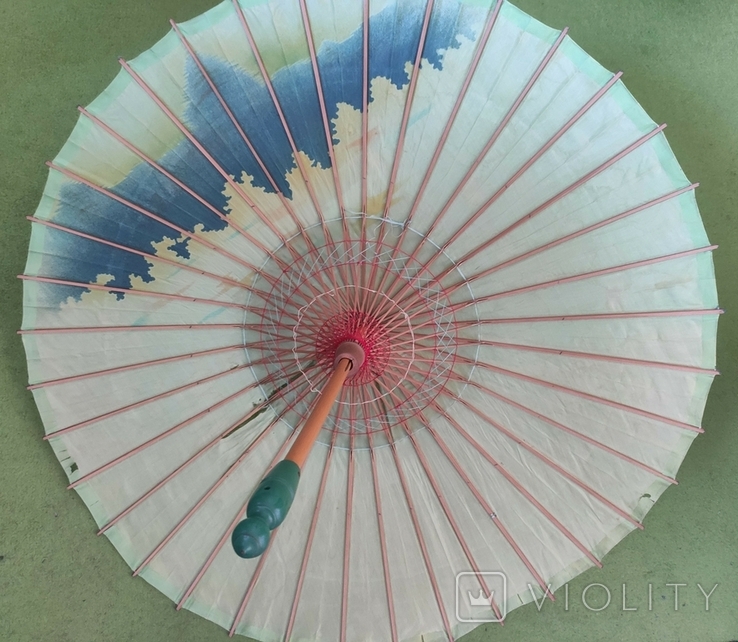 Зонт декоративный. Китайский пейзаж, фото №2