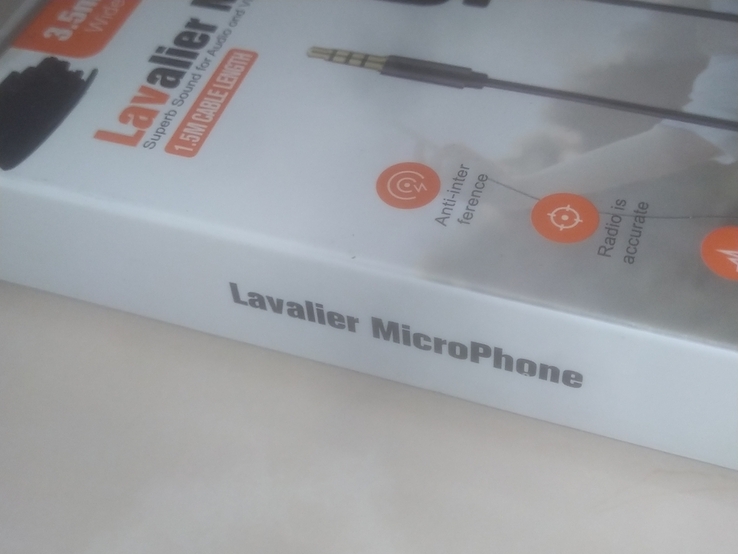 Микрофон новый Lavalier MicroPhone Петличка для андроид, фото №5