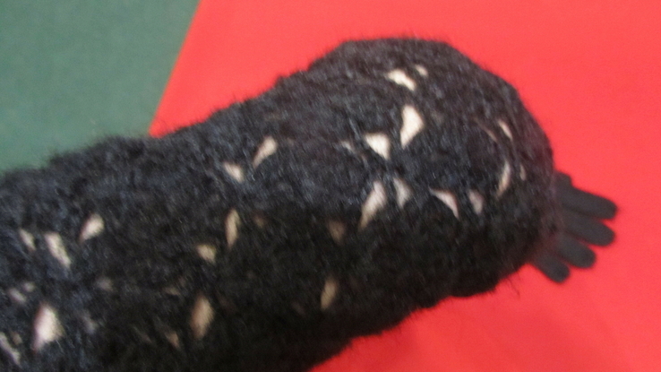 Длинные,вязанные перчатки, фото №11