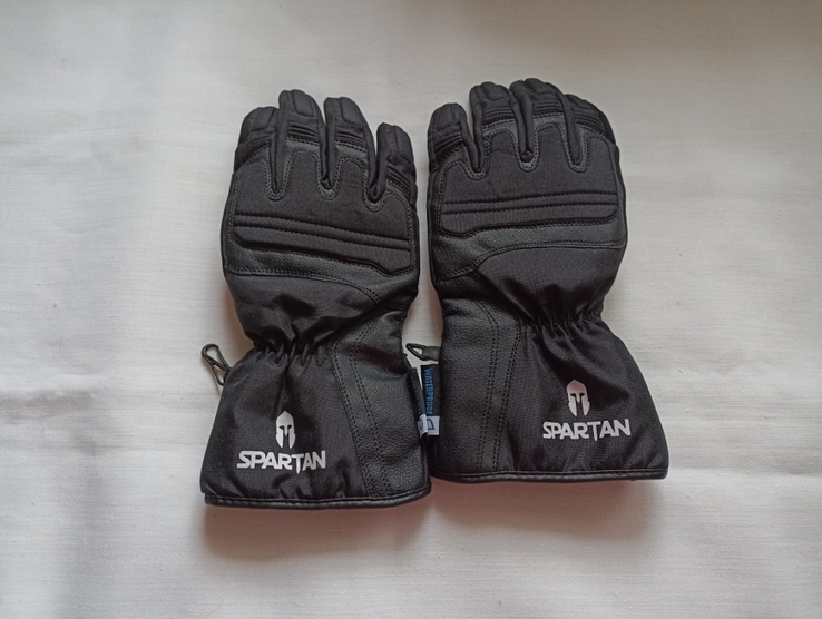 Oxford Spartan Мотоперчатки мужские утепленные влагостойкие кожа замш черные М, фото №3