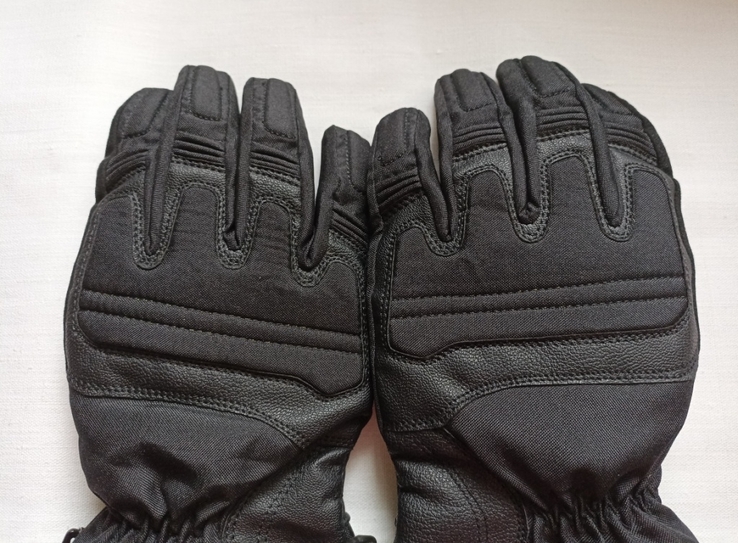 Oxford Spartan Мотоперчатки мужские утепленные влагостойкие кожа замш черные М, фото №7