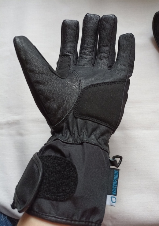 Oxford Spartan Мотоперчатки мужские утепленные влагостойкие кожа замш черные М, photo number 11